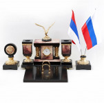 Настольный набор из яшмы «Орел»